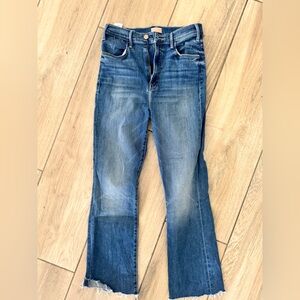 Mother Jeans Hustler Ankle Fray in Healing Jar Size 28